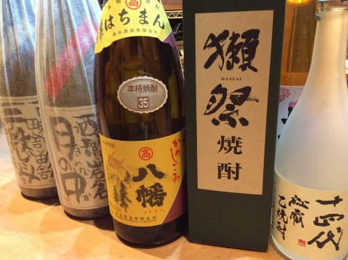 さらに日本酒、焼酎が豊富になりました。